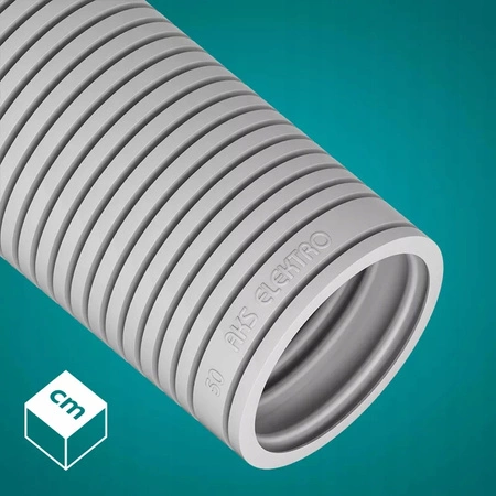 Wellrohr RKGL 50 mm 320N Leitung für Kabelschutz 25m AKS Grau ZIELONKA