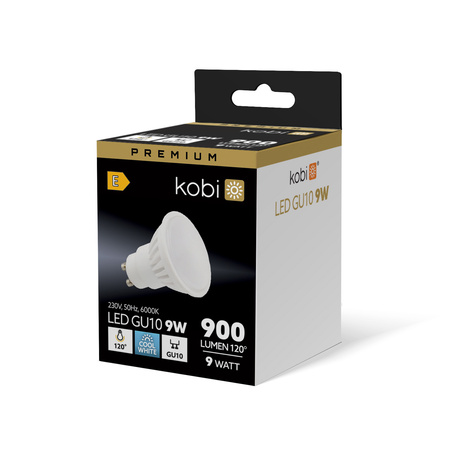 LED GU10 Reflektor Glühbirne 9W 900lm 6000K Kalt 120° Premium Kobi