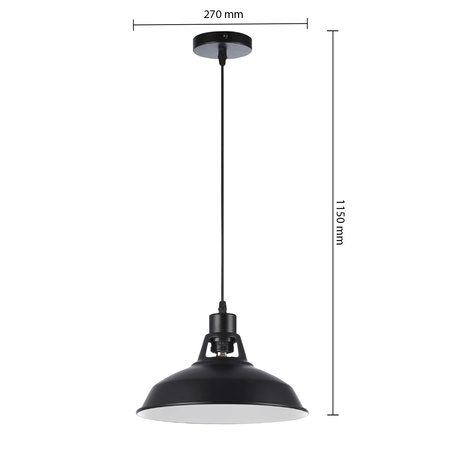 Masterled E27 Schwarz Weiß Felia Hängeleuchte