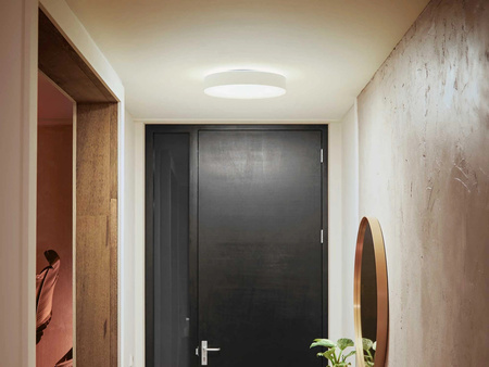 LED Plafond Deckenleuchte Enrave Weiß 19.2W 38cm CCT PHILIPS HUE Bluetooth + Dimmschalter