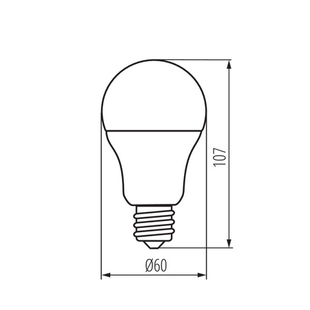 LED Lampen E27 A60 8W 810lm 3000K Warm KANLUX