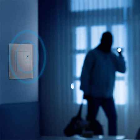 Mikrowellen-Bewegungsmelder 180° IP20 WEISS Unterputz-Wandmontage verstellbar V-TAC