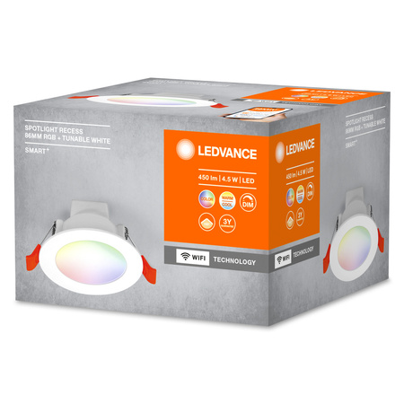 Unterputz-LED-Panel SPOT 4,5W RGB CCT 8,6cm SMART+ WIFI LEDVANCE