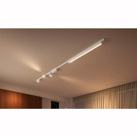 Perifo Lighting Rail Kit 1.5m + 3x Reflektor + LED Licht 44.6W CCT RGB Philips HUE Bluetooth Weiß
