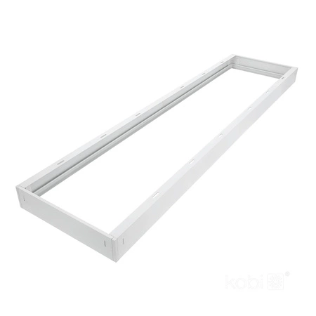 Aufputzrahmen 63mm für LED Panel 30x120cm Klik Weiß Kobi