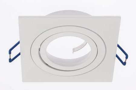 Einbaustrahler GU10, Einbauspot HALOGEN 20mm Quadrat Tube beweglich Weiß MIDI LUMILED