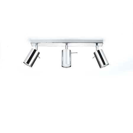 Anbauleuchte RING 3L 3xGU10 Reflektor Halogen Beweglich Minimalistisch Chrom SOLLUX