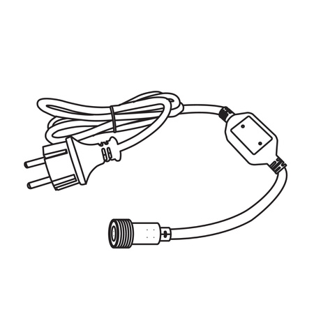Anschlusskabel mit Stromversorgung für Lichtschläuche 230V IP65 GIVRO Kanlux