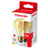 LED Lampen E27 A60 4.5W = 25W 400lm 2200K Warm Glühfaden Amber TOSHIBA