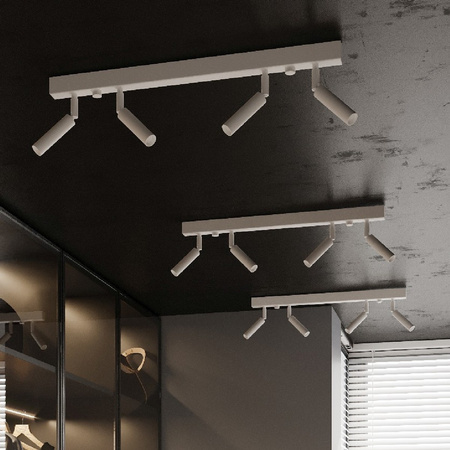 EYETECH Deckenleuchte 6xG9 Reflektor Halogen Leuchte Beweglich 100cm Weiß SOLLUX