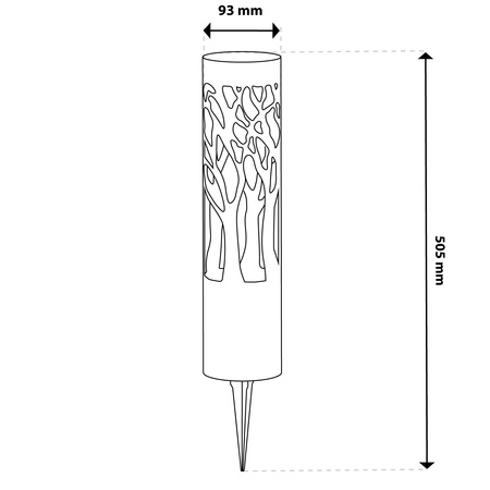 LED Solar Garten Lampe Angetrieben Outdoor Ornamental Azure Lampe 3000K