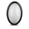 LED Deckenaufbauleuchten Deckenleuchte 12W 3000K 840lm IP54 Oval Schwarz VT-8010 V-TAC
