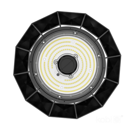 Industrieleuchte LED High Bay 150W 27000lm 4000K Neutral Schwarz IP65 IK09 Anica Pro Kobi