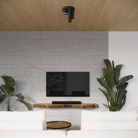 Decke Plafond Tuba Spot 5x GU10 Schwarz Lagos Ocean Green SL.1467 Sollux