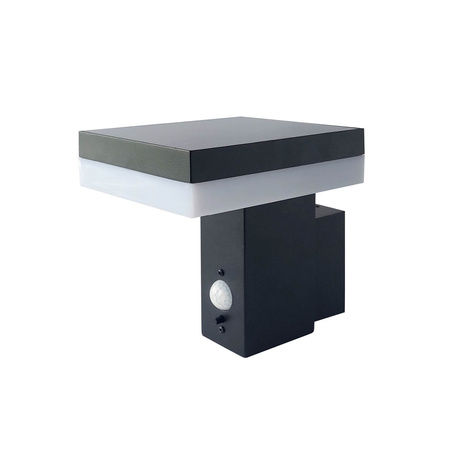 Solar-LED-Gartenwandleuchte 5,5W 4000K Schwarz Elevation Lamp SOLARIS 2 Kobi