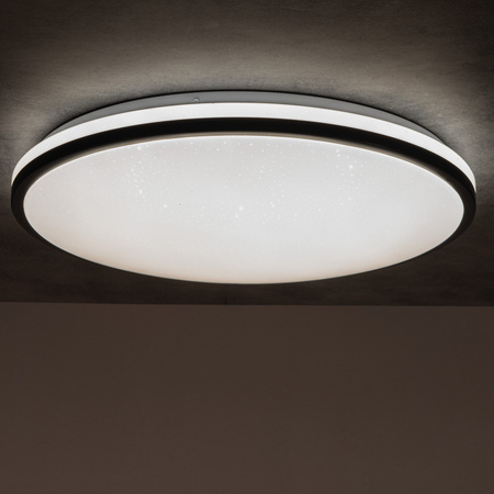 LED Plafond ARVOS Deckenleuchte 37W CCT Schwarz + Fernbedienung KANLUX