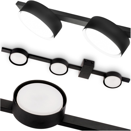 OVILO Deckenleuchte LED-Halogen-Leuchte 3x GX53 Spot Wandleuchte Reflektor LUMILED