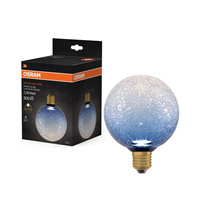 LED-Lampe E27 Frost Ball 3.5W 300lm 2700K Warm Dekorativ Blau Osram