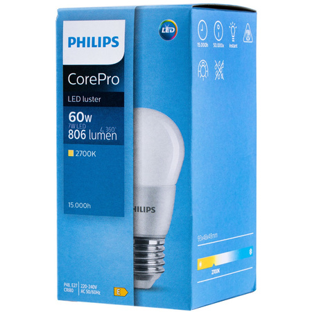 E27 LED Lampen 7W = 60W 806lm 2700K Warm PHILIPS