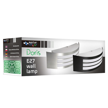 Gartenwandleuchte Erhöhung Außenleuchte E27 IP44 DORIS