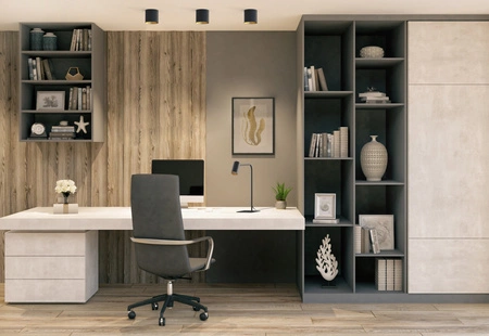 Tischleuchte MONO 7716 Nowodvorski Schwarz-Gold GU10 Schreibtisch Minimalistisch