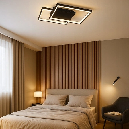 Kronleuchter LED Deckenleuchte 45W CCT GALAXIS POLARIS Schwarz + Controller Fernbedienung