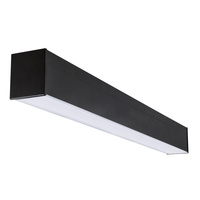 LED-Deckenleuchte 10W 50cm 1050lm 3000K Warm 90° Aufbauleuchte Schwarz Kanlux