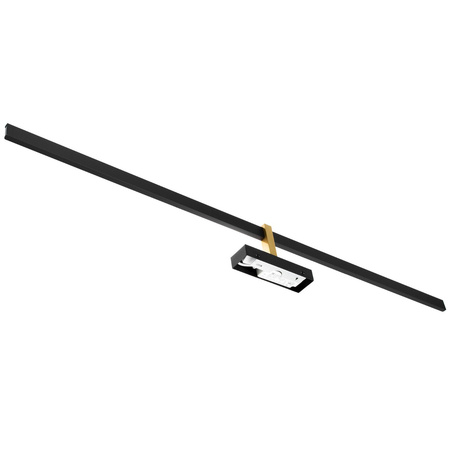 VENUS Spiegelleuchte LED Badezimmer Wandleuchte 24W 1680lm Schwarz und Gold 120cm