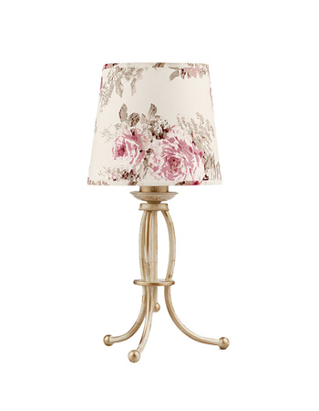 SARA E27 Tischlampe Nachtclub 42 cm Blumenlampenschirm Classic Beige Jupiter