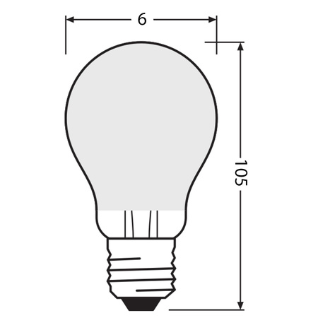 LED-Lampe E27 A60 5.7W = 75W 1055lm 2700K Warm 300° Dimmbar Ledvance