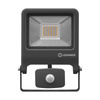 LED Fluter 30W 2700lm 4000K IP44 Grau mit Bewegungssensor LEDVANCE Flutlicht Endura