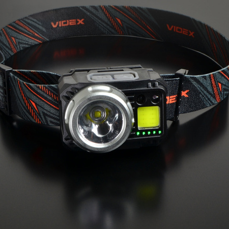 Wiederaufladbare LED-Stirnlampe 5W 5000lm 7 Modi USB-C Bewegungssensor Wasserdicht IP65 Videx