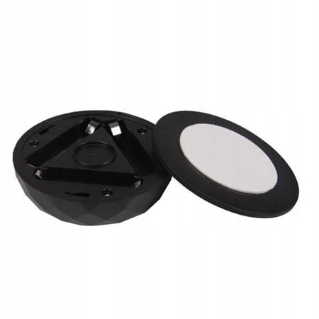 2x LED-Unterbauleuchte selbstklebend rund batteriebetrieben 4000K 3xAAA Schwarz