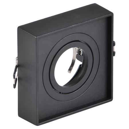 Deckeneinbauleuchte MR16 GAJA Tuba Spot Square Movable Schwarz GOLDLUX