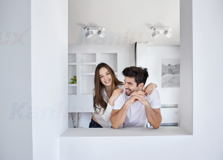 LAURIN 4xGU10Weiße Kanlux-Deckenleuchte