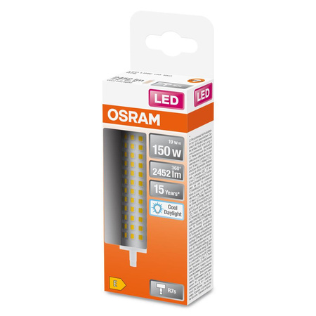 LED-Kapsel-Lampe R7s 19W = 150W 2452lm 6500K Kalt 300° LINE Osram