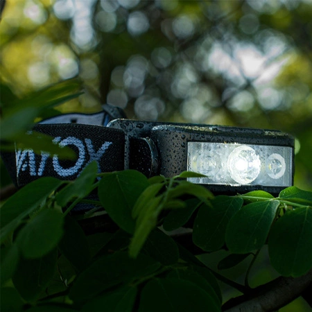Wiederaufladbare Kopftaschenlampe 100lm 100LM LED + 2XLED 5 Modi VAYOX