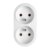 Elektrischer Netzverteiler Double 2x 2P+0 Dieb 2 Steckdosen mit Erde VAYOX
