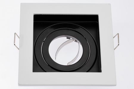 Einbaustrahler GU10, Einbauspot HALOGEN Quadrat beweglich Weiß GEMINUS LUMILED