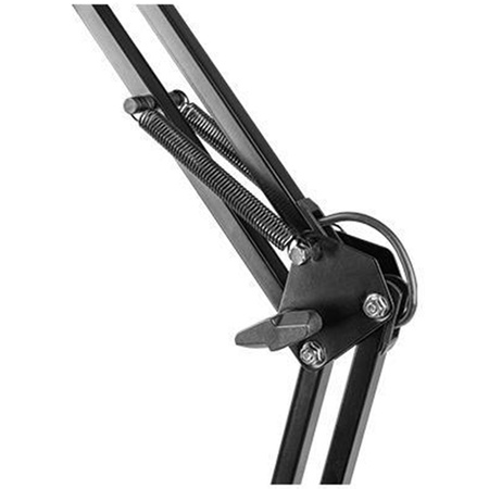 Tisch Verstellbare Schreibtischlampe LED 7W 560lm 3000-4000-6000K CCT Schule Nachtlicht Dimmbar Ein/Aus Schalter Schwarz Aleda Masterled