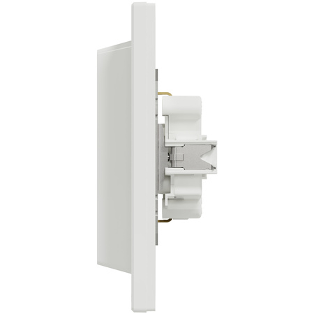 Doppel-SCHUKO-Steckdose 2x 2P+E mit SCHNEIDER ASFORA-Rahmen