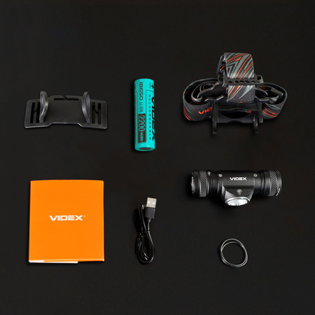 VIDEX Stirnlampe 10W Li-ion 1x18650 2200mAh