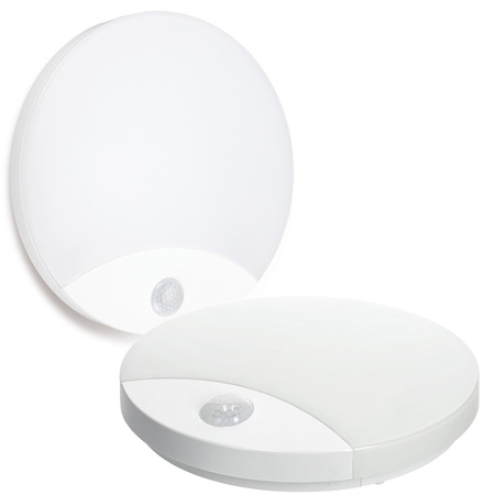 LED-Plafond-Wandleuchte mit Bewegungs- und Dämmerungssensor 10W Neutrale Farbe 4000K IP44 ORBIS Kobi