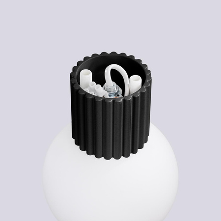 Badezimmer Wandleuchte G9 Rund Schwarz Modern Matt IP44 Halo Sollux