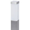 Gartenlampe E27 SQUARE POST 90cm Silber