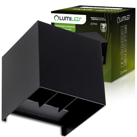 Wandleuchte Außen G9, Garten-Wandleuchte nach oben und unten verstellbar Schwarz PYXIS LUMILED