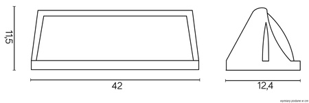 Außengarten-Fassadenlampe LED-WANDLAMPE Nelly 91012C AL E27 Su-Ma