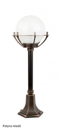 Outdoor-Gartenlampenmast LATERNE E27 Kugeln mit Korb 200 K 5002/3/KPO 72 cm schwarz Su-Ma