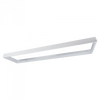 Aufputz-Klemmrahmen für LED-Paneele 120x30 Aluminium 58mm Weiß Ecolight
