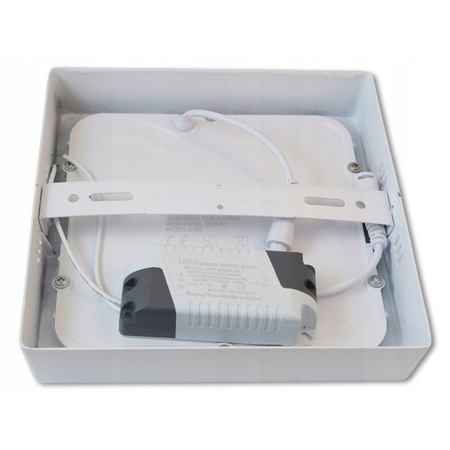 LED-Panel-Deckenleuchte 12W 960lm 4000K Neutral Anbauleuchte Quadratisch Weiß Proma Masterled